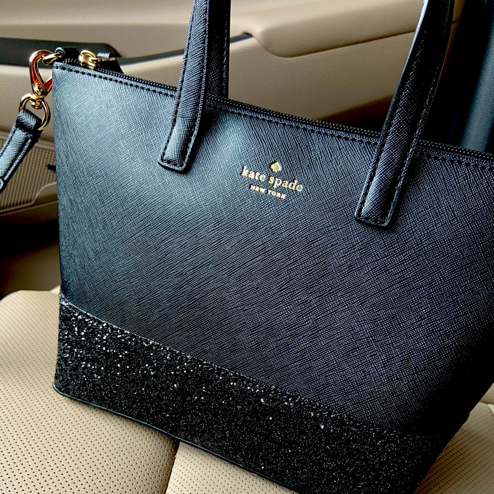 Kate Spade - Ina Greta Court Glitter Crossbody Bag Top Handle Handbag